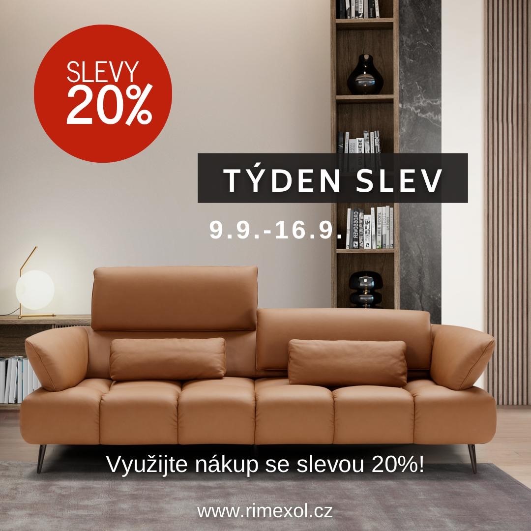 -20% na Italské sedačky Max Divani , Franco Ferri , Vitarelax